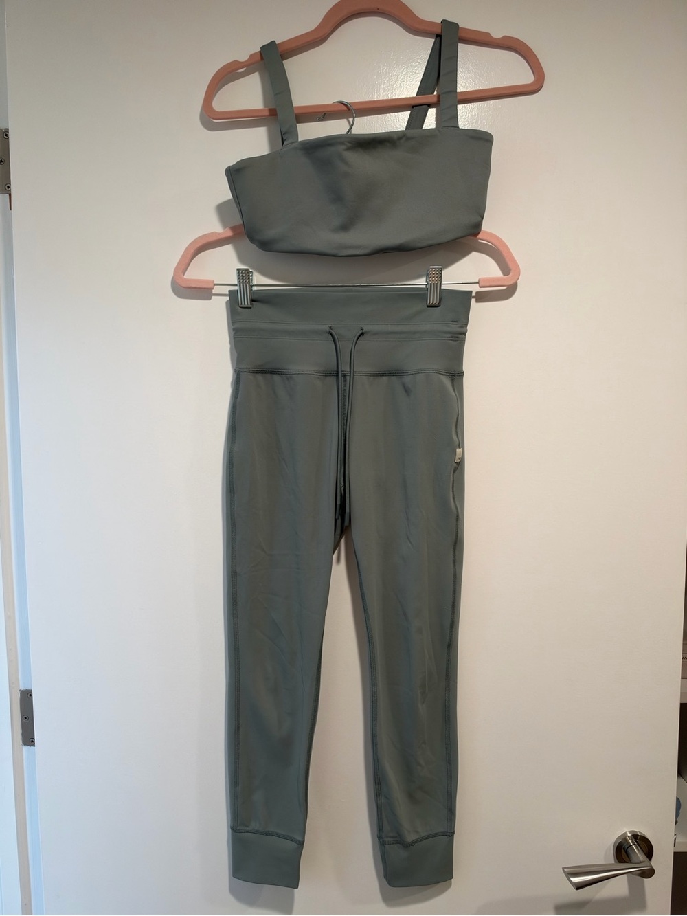 Vuori sage green workout set
